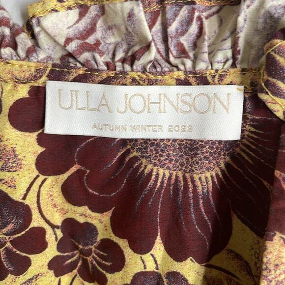 Ulla Johnson Ruffle Sleeve Letty Top in Amber - Picture 6 of 16